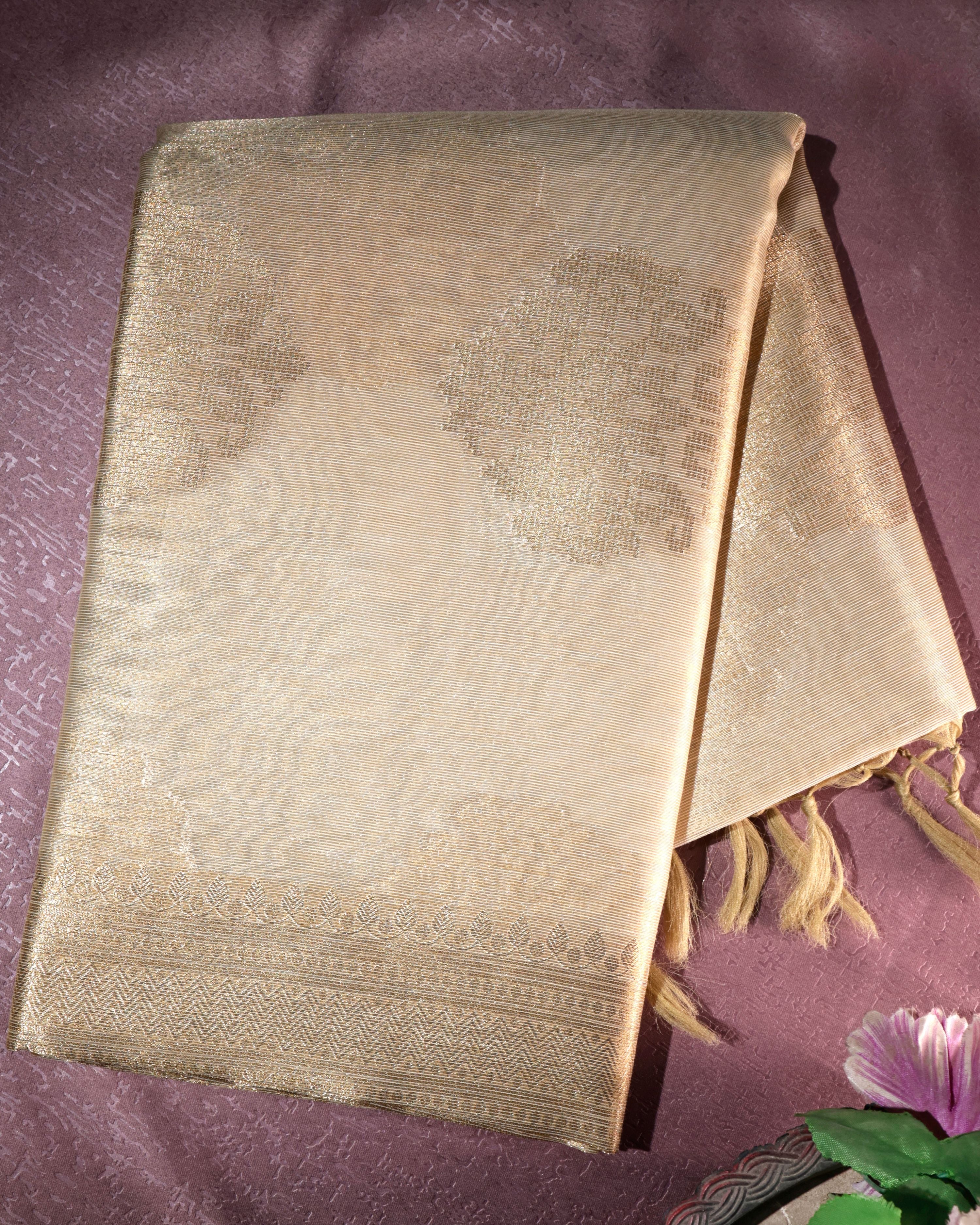 Banarasi Art Cotton Tissue Saree