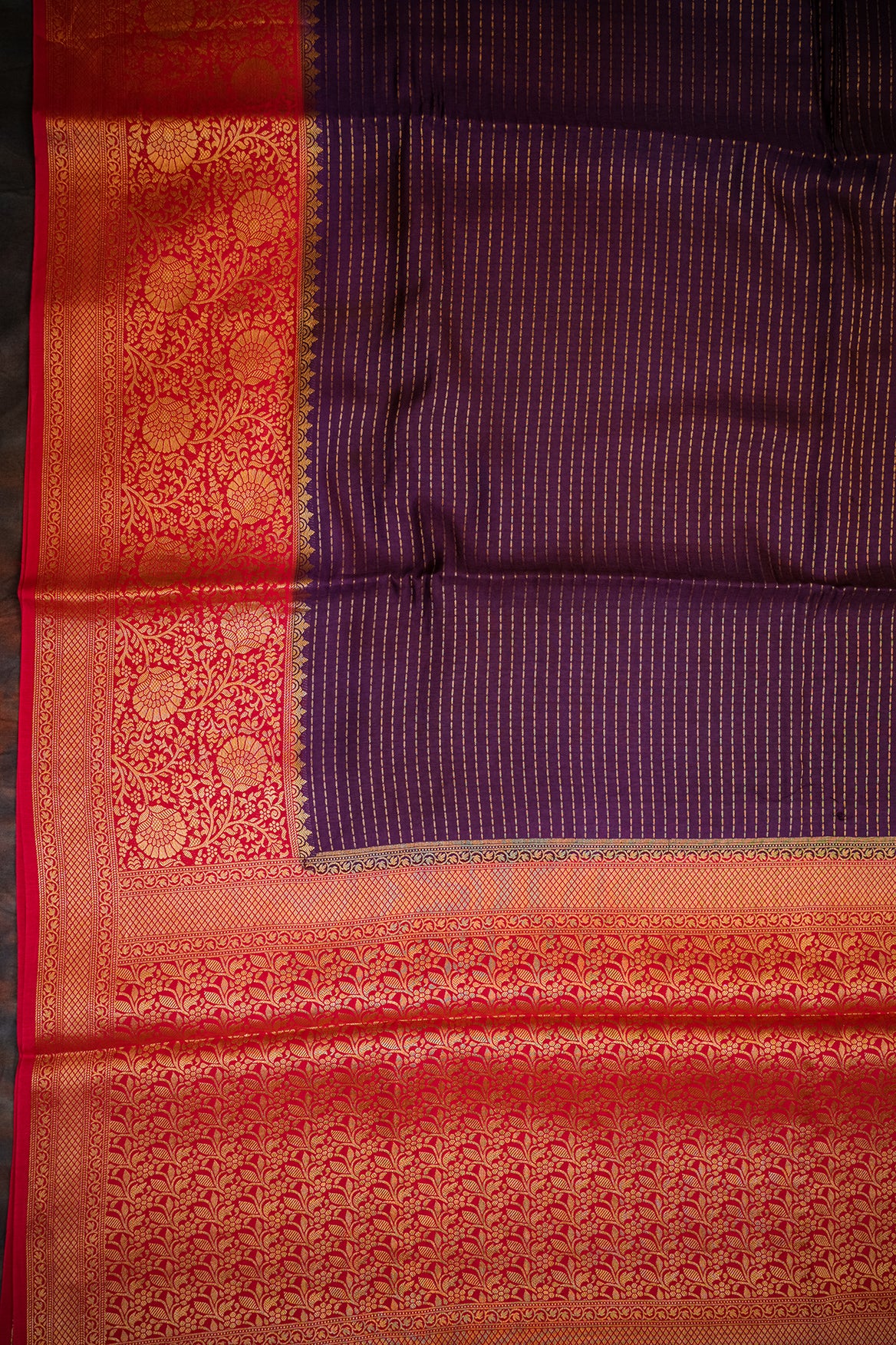 Purple Russian Dola Silk Saree